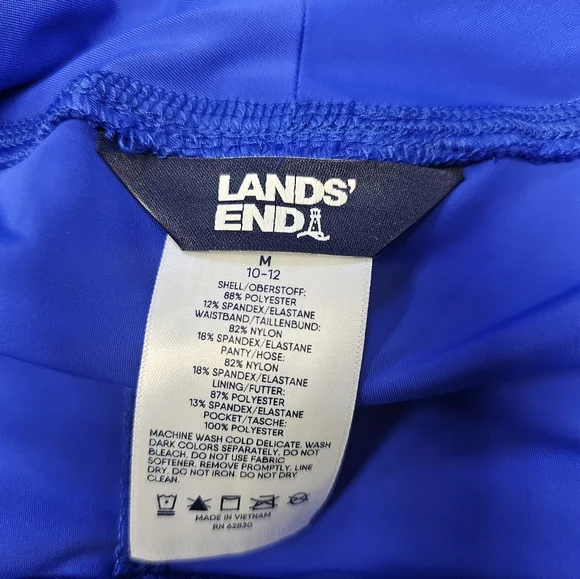 Lands' End Women's Plus Full Coverage Skirt Swim Swimwear UPF 50+ Skort - Picture 4 of 5